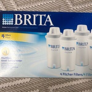 Brita Water Pitcher Replacement Filters Box of 4 White